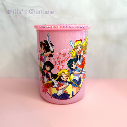 Moon Friends Glass Cup