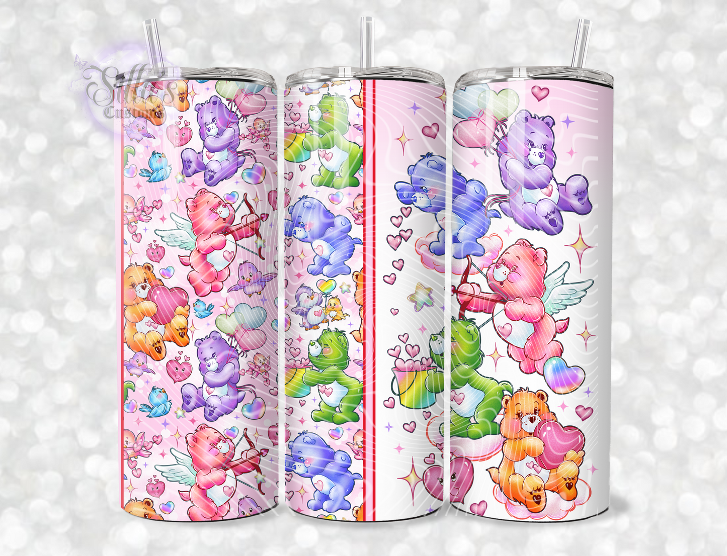 Valentine Carebear 20oz Tumbler