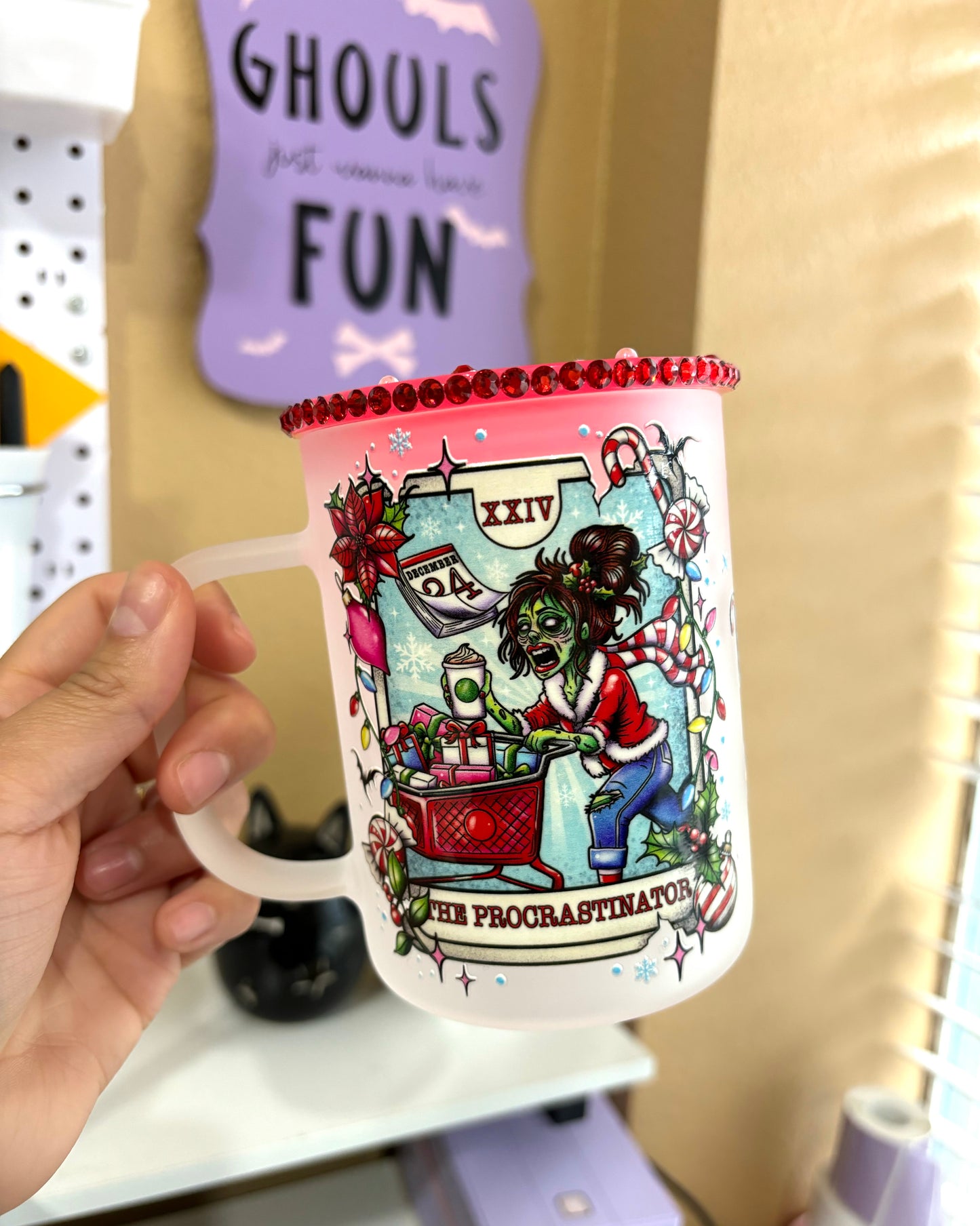 The Procrastinator Mug w/ Rhinestones